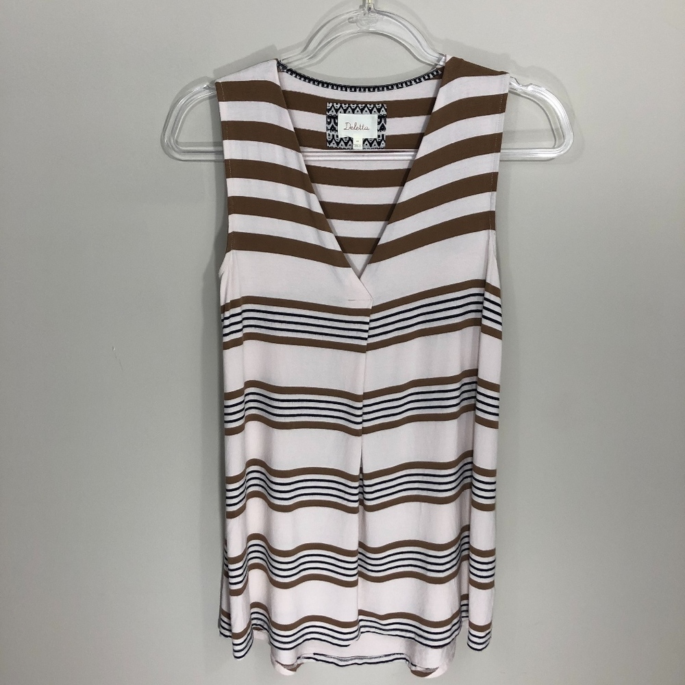 Anthropologie Deletta Stripe Beach Tank XS